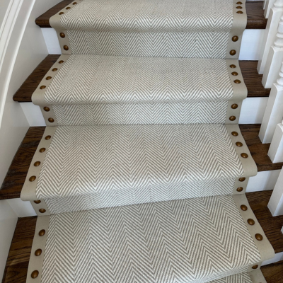 Herringbone stair runner